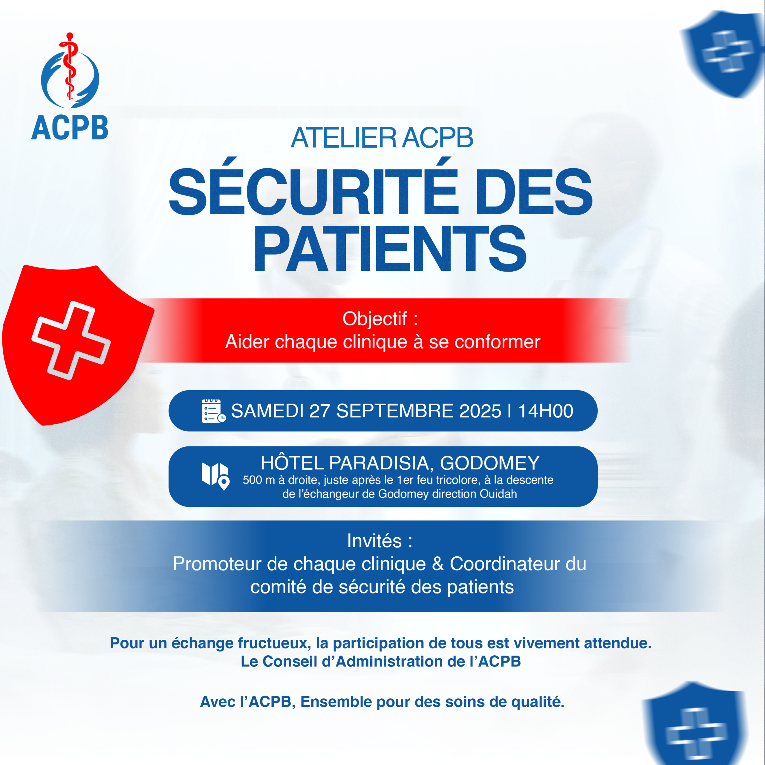 Atelier ACPB – Sécurité des Patients