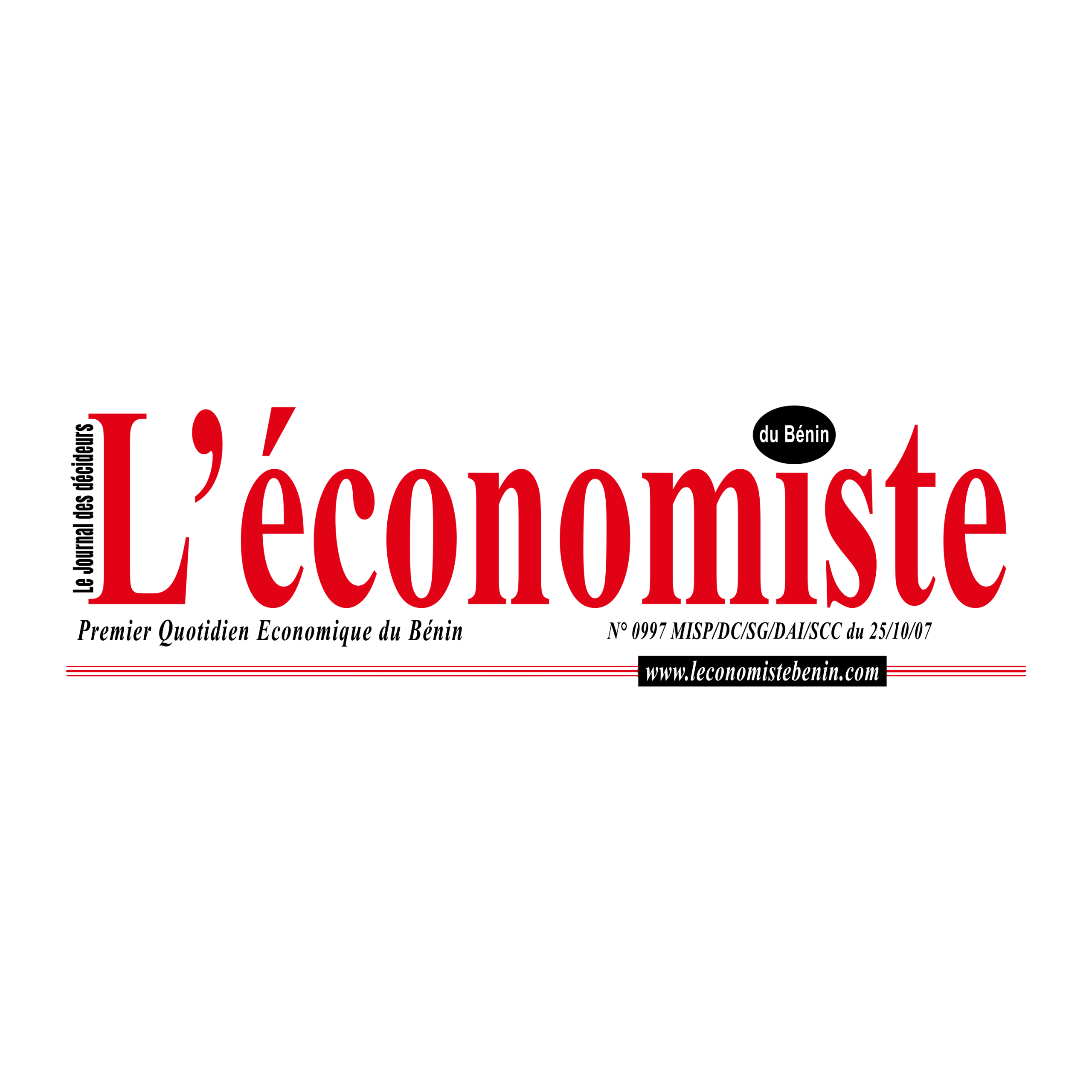 Conception du site L’économiste du Bénin